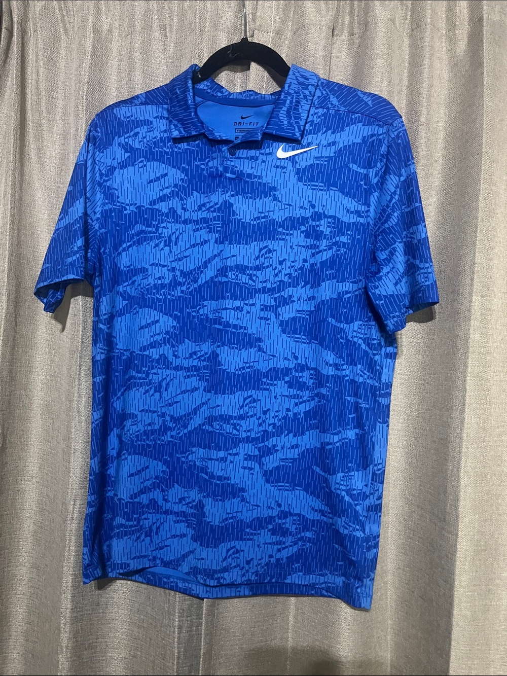 Nike Blue Camouflage Dri-FIT Polo